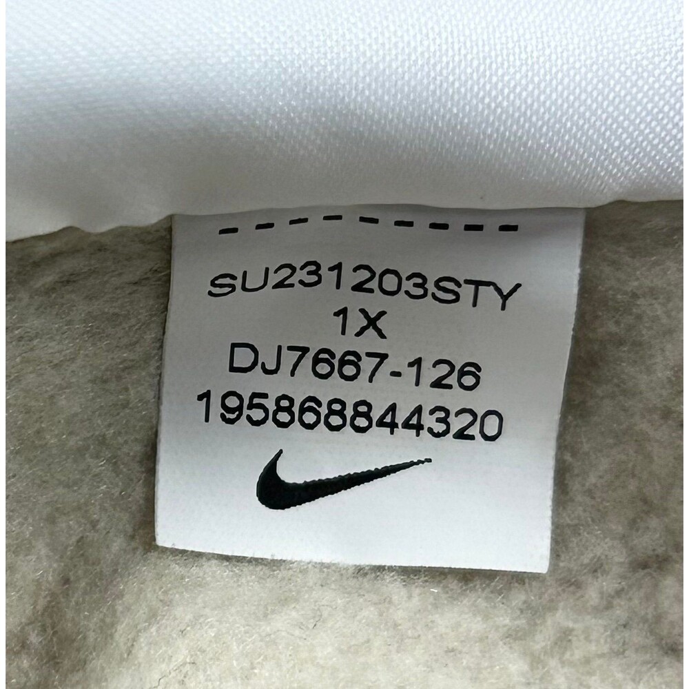 Nike Women’s Phoenix Fleece Oversized Tan Crewneck Sweatshirt Pullover 1x - Picture 8 of 12